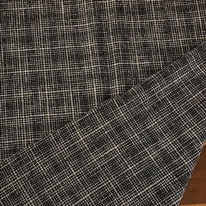 Elegant dark Navy and White Woven houndstooth tweed Fabric 3 plus yards x60”